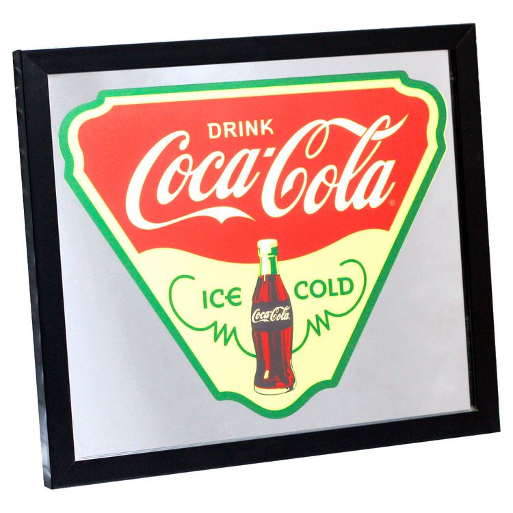 マクドナルド専用 コカコーラ　鏡　パブミラー　看板　Coca-Cola サイン ガレージ