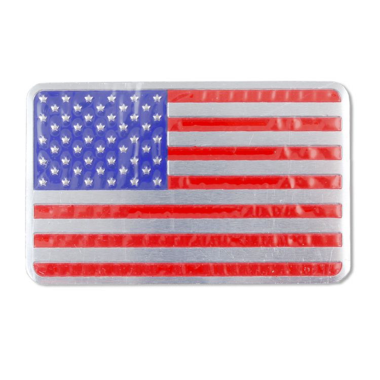 アルミステッカー　アメリカ国旗　シール　デカール　立体