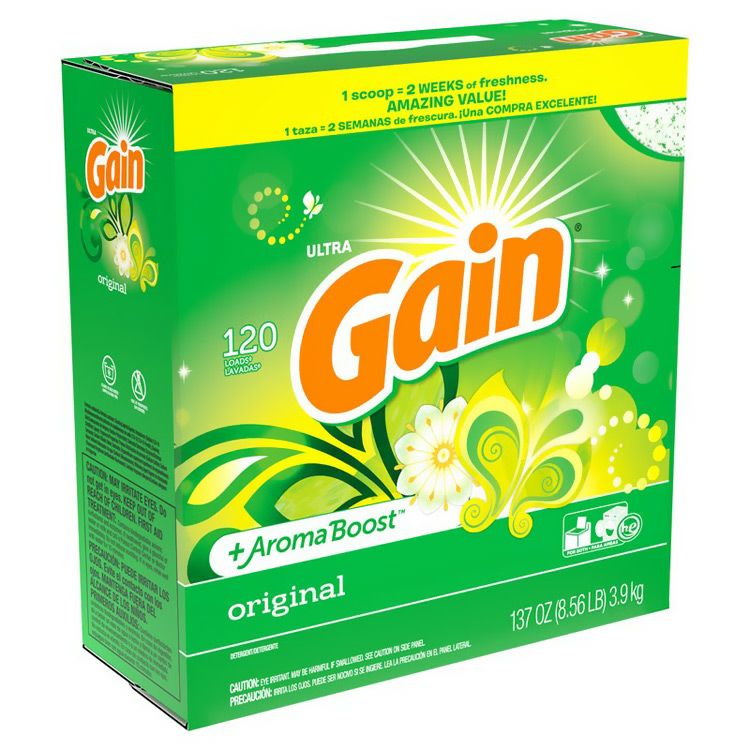GAIN ゲイン洗濯洗剤 粉末 オリジナル 120回分 3.9kg 137oz ランドリー パウダー洗剤 P&G 輸入洗剤 アメリカ雑貨 アメリカン雑貨