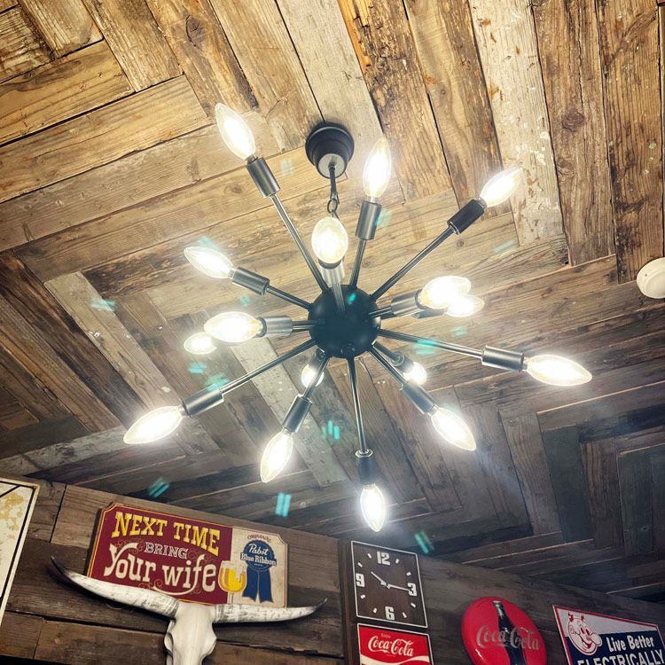 【格安超激安】60’sモダンスタイル スプートニク ランプ 照明 アメリカ 西海岸インテリア 天井照明
