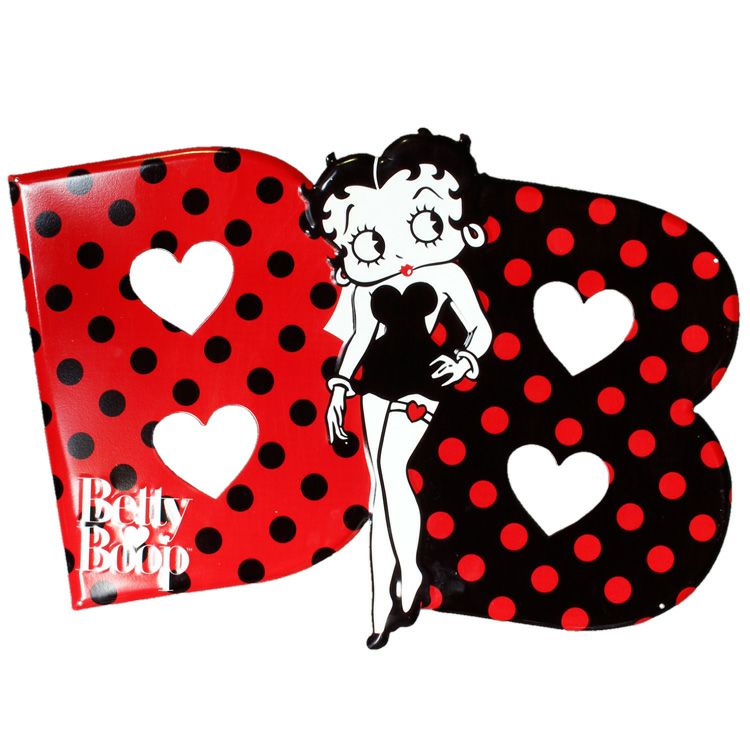 看板 ダイカットティンサイン Betty Boop ベティブープ #15017 高さ39×幅56cm ブリキ製 アメリカン雑貨  アメリカン雑貨COLOUR カラー