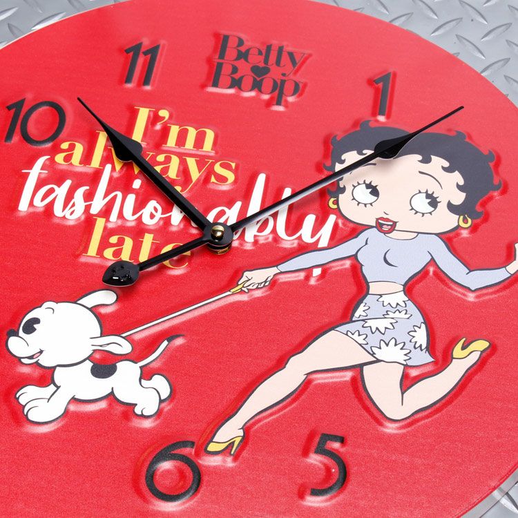 Betty Boop 1999年 ベティブープ ベティちゃん 壁かけ時計 - 掛時計/柱時計