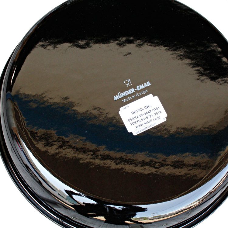 ミュンダー ホーロー製 フライパン 24cm ブラック 琺瑯 エナメル IH対応 直火対応 オーブン対応 おしゃれ | アメリカン雑貨COLOUR  カラー