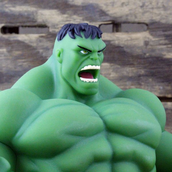 貯金箱 キャラクター HULK 超人ハルク　バストアップソフビバンク（貯金箱） #68078 マーヴェルコミック アベンジャーズ アメリカン雑貨  アメリカ雑貨