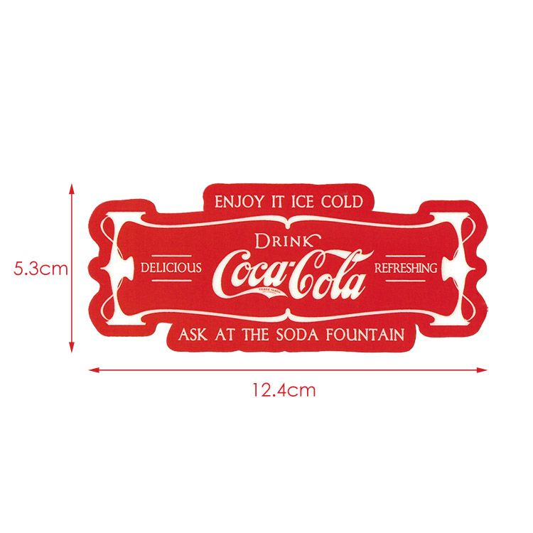 ステッカー Coca-Cola コカ・コーラ CC-BA33 サイズ：H5.3×W12.4cm シール デカール アメリカン雑貨COLOUR カラー