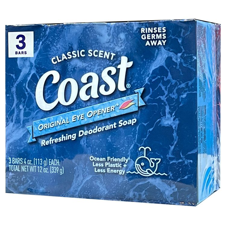 コースト石鹸 (固形石鹸) Coast Classic Scent (90g×2個)×1パック