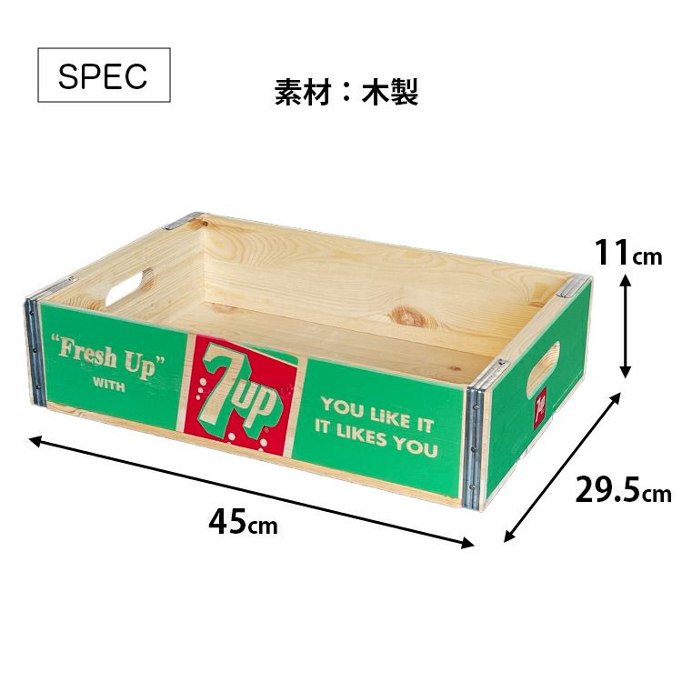 7UP　ペプシ　スパム　ウッドクレート　ソーダ木箱　（この景色そのまま山積み24個セット）　■　アメリカン雑貨　アメリカ雑貨